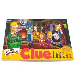 Clue The Simpsons 2nd Edition Board Game Parker Brothers 2002 Complete GOOD